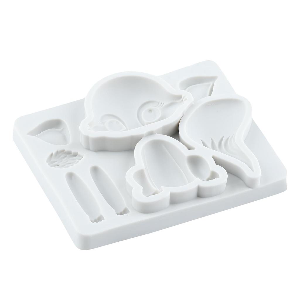 Woodland Animal Silicone Mold Fox Fondant Molds Cake Decorating Tools Theme Cake Dessert Decorated Chocolate Candy Mold