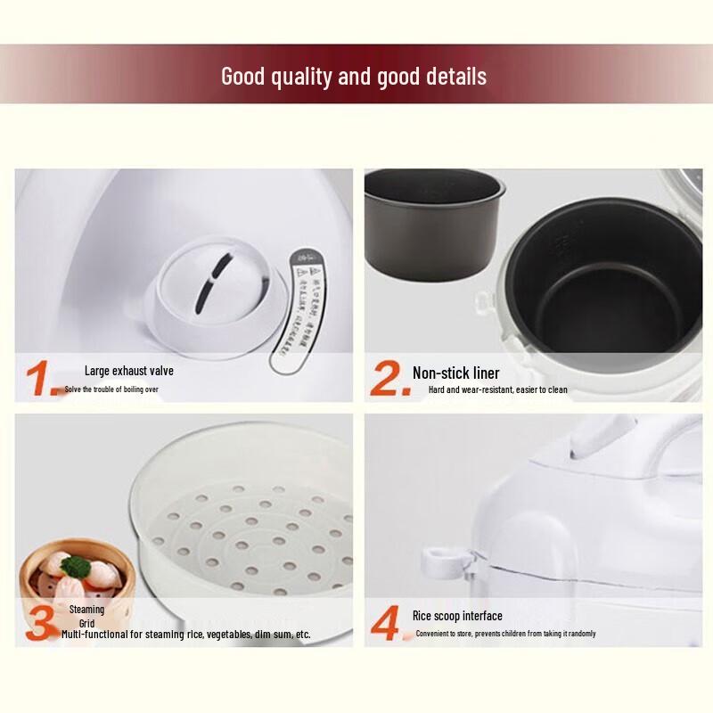 SUPOR 5L Electric Rice Cooker CN Plug (adapter Included)
