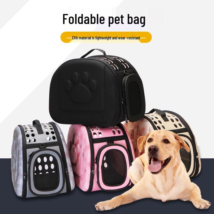 Pet Carrier: Space-Saving EVA Foldable Bag for Cats and Dogs