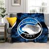 Coperta da Calcio Atalanta Leggera Ideale per il Letto Perfetta per Viaggi, Campeggio, Soggiorni, Uffici, Divani, Regalo di Natale per tifosi