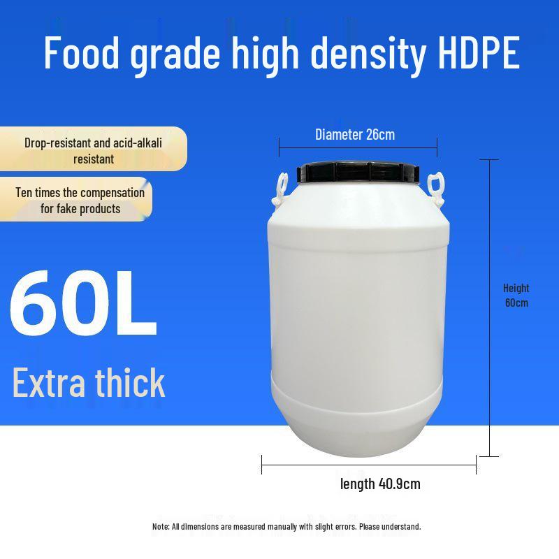 Multifunctional Square Food Grade Plastic Bucket: Composting, Water Storage, Fermentation, Oil Drum, Honey Seal, Chemical Use.