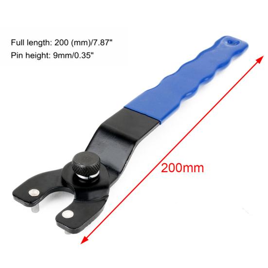 Adjustable 8-50mm Angle Grinder Key Pin Spanner Handle Wrench Home Repair Tool