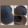 Cozy Retro Bomber Hat Suede Material Warm Fleece Flying Hat Thickened Design Windproof Ear Fleece Hat Winter for Men and Women