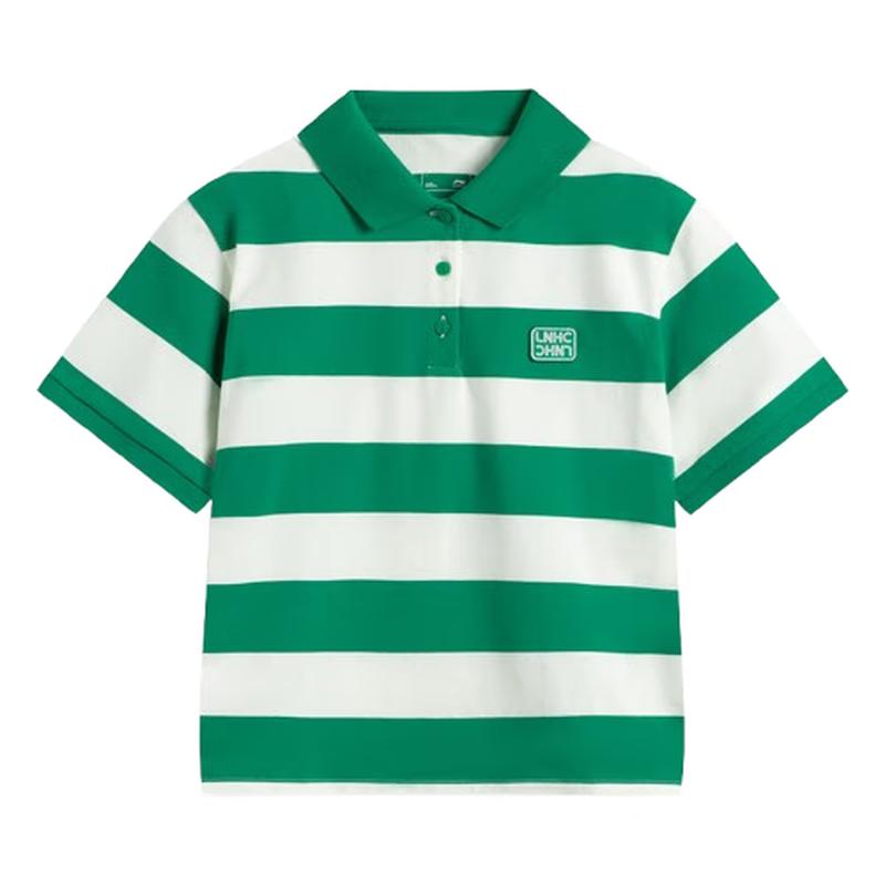 Женская полосатая футболка поло Li-Ning XL