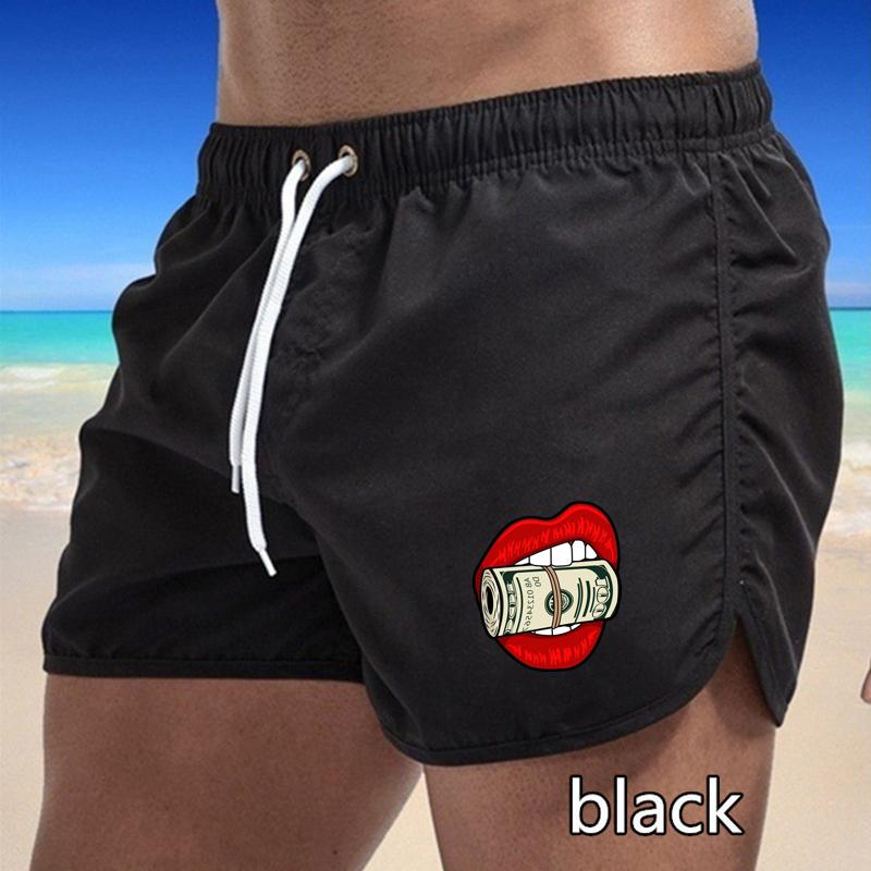 BBK-59 Summer New Men's Quick-Drying Swim Trunks Sports Pants Swimwear Beach Shorts Jogging Shorts Sports Creative Basketball Print