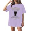 Women's Round Neck Printed Short-sleeved T-shirt Top