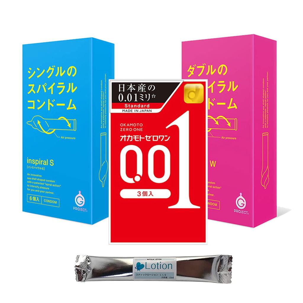 Inspiral Inspiral Okamoto 1 Stick Lotion Okamoto 001 Set S, W, 0.01 Condom, Included,