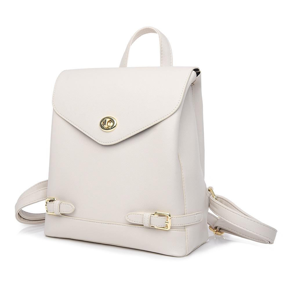 New Trendy Korean-style Versatile and Fashionable Soft Leather Women's Backpack, Large Capacity Travel Bag, Small Bag