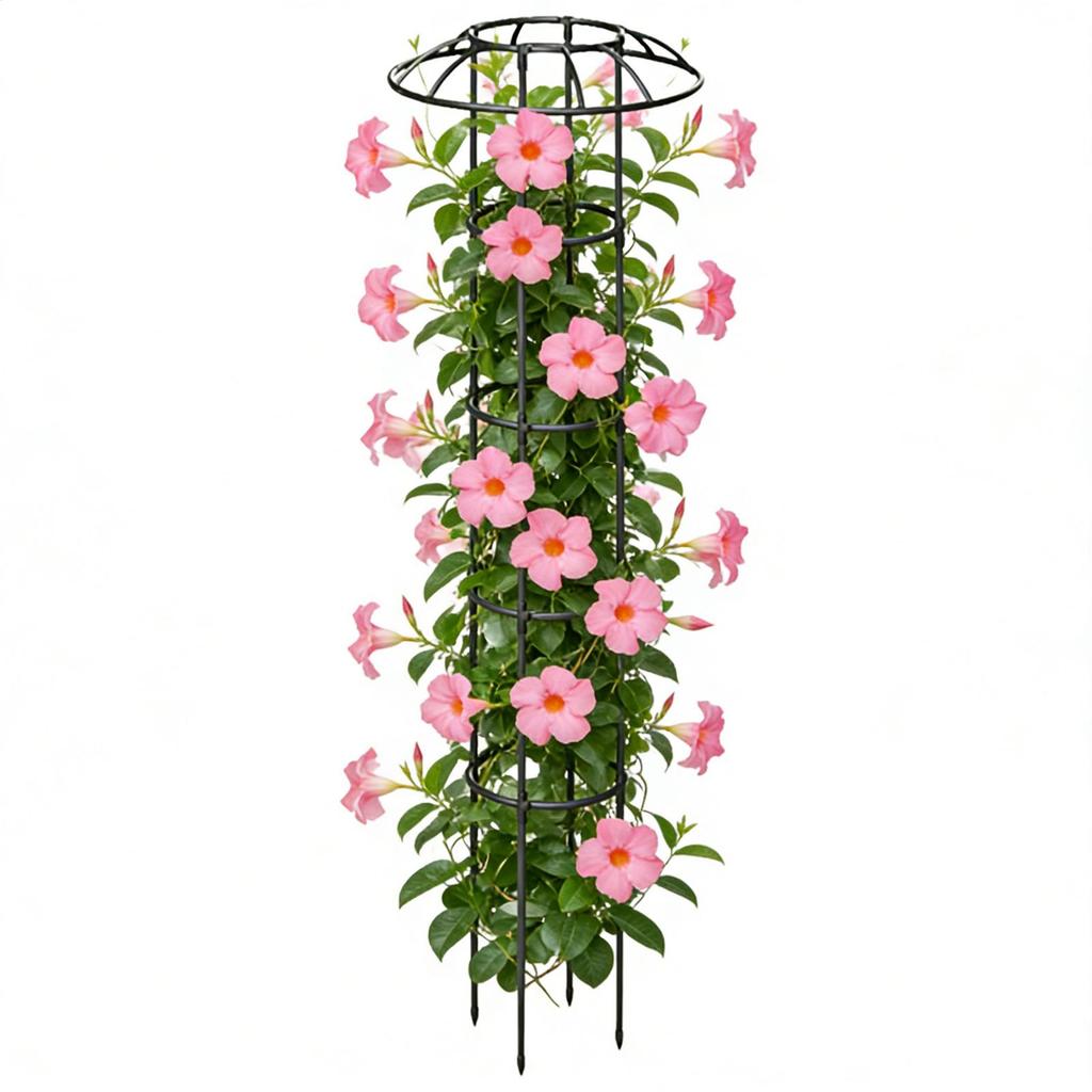 Umbrella Frame Climbing Vine Frame Rose Iron Wire Tower Frame Garden Grid Frame Decorative Vertical Climbing Plants Support
