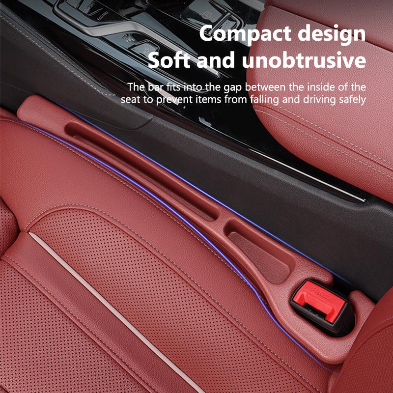 SEAMETAL 2PCS Car Seat Gap Filler Seat Leak Proof Filling Strip Universal Side Seam Plug Strip