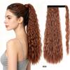 Ponytails Magic Tape Corn Wave Curly Ponytail Extension 22Inch 55cm Long Synthetic Hairpiece for Women
