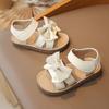 Girls' Bowknot Flat Sandals Casual Soft-Sole Beach Shoes for Toddlers & Children Elegant Cute Girls Shoes Bow Shoes
