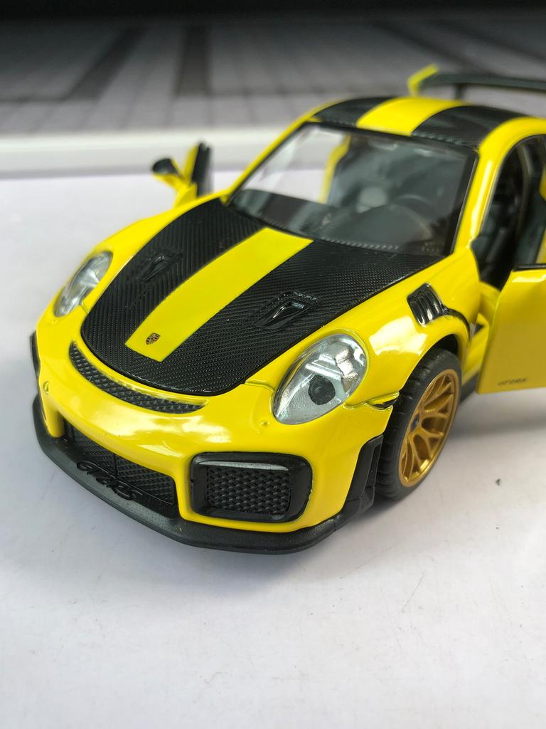 CCA 1:32 Porsche 911 GT2 RS Modellauto, Zinklegierung Metallornament, Sammlergeschenkauto