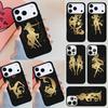 Zodiac Phone Case For iPhone 17 Air 14 15 13 12 Max Cover For Apple 16e 11 Pro Max Plus Coque