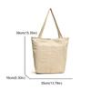 Solid Color Single Shoulder Bag Lightweight Zipper Commute Bag Large Capacity Tote Bag  Lady/Girls
