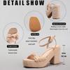 Fashion Hemp Rope Wedge Heel Thick-Soled Sandals With A Knotted One-Strap Summer Casual Vacation Waterproof Platform High Heels