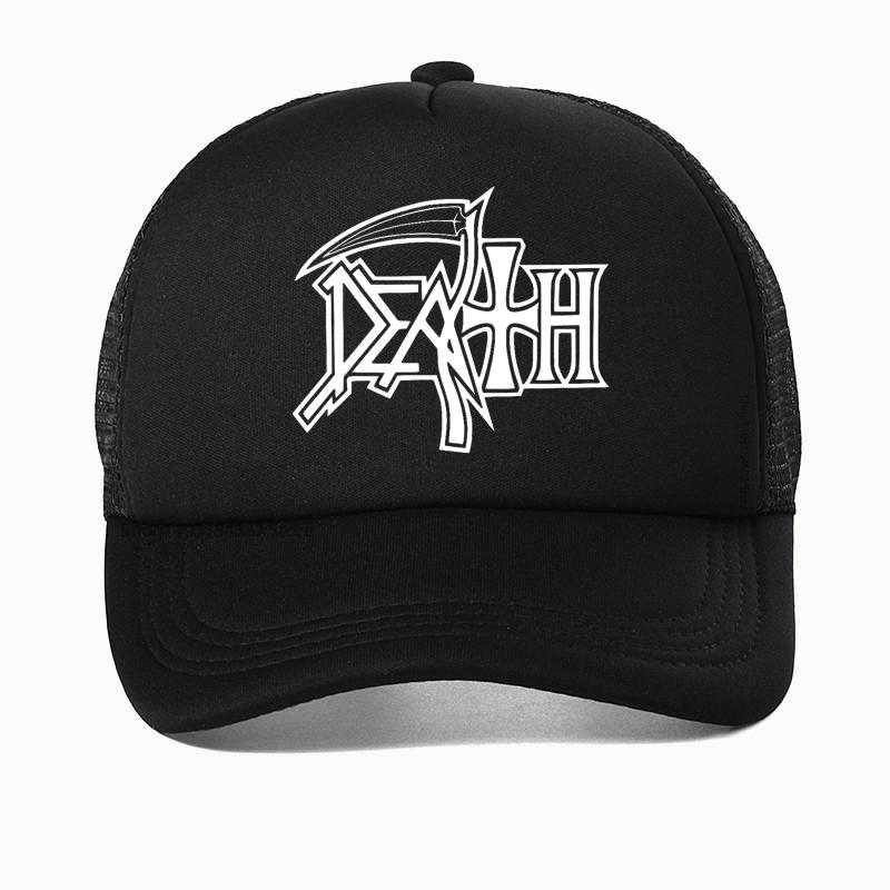 Death Metal Band Baseball Cap Rock Fan Hat Summer Fashion Unisex Mesh Breathable Sun Hats Outdoor Casual Trucker Caps