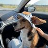 Adjustable Dog Fisherman Hat Cartoon Pattern Dog Visor Hats Pet Sun Hat  Spring Summer