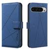 For Google Pixel 9 Pro XL Case BINFEN COLOR BF35 Geometry Imprinted Leather Phone Cover RFID Blocking Wallet Stand