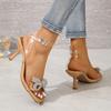 Bow High Heel Sandals New One Buckle Strap Sandals Women
