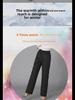 High-Waist Wide-Leg Cotton Trousers for Women - Thick, Warm, Large Size, Casual Straight Fit for Middle-Aged and Seniors.