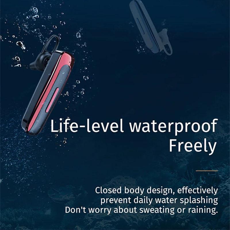 Écouteurs Bluetooth sans fil avec microphone Écouteurs à réduction de bruit Mains libres Casque à réduction de bruit Pour la conduite Affaires