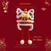Lion Dance Parent-Child Wool Hat: Cute, Hand-Knitted, Warm Tiger Head for Autumn & Winter, Child & Adult Sizes.