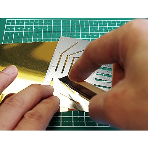 Hasegawa Try Tool Cutting Template Přímé paralelní šířkové pravítko Plastikový modelovací nástroj TP5