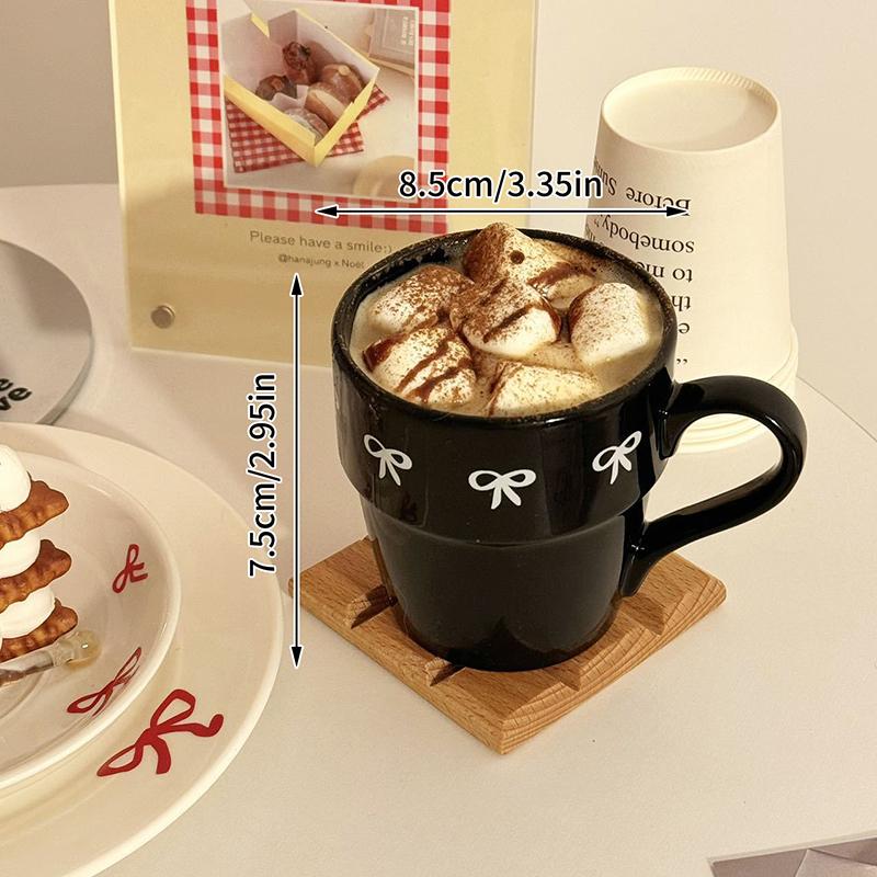 Yay Baskılı Kupa Yaratıcı Seramik Su Kupası Kahvaltı Süt Kupası Ofis Öğleden Sonra Çayı Latte Kahve Kupası İçme Gereçleri