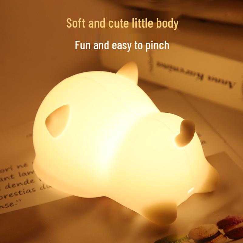 Soft Silicone LED Night Light for Eye Protection – Perfect for Bedside, Nursing, Sleep, and Decoration