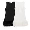 Kaslead New Arrival Women's Clothing Fashion Style Fashion Silm Feather Decoration Dress 4772227
