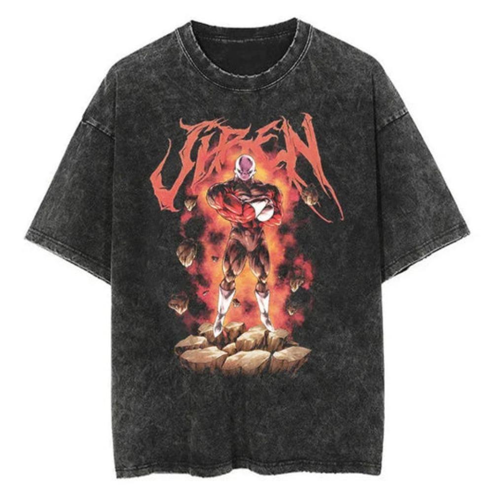 Vintage Washed Dragon Ball Anime T-shirt Man Women Short Sleeve Tee Streetwear Loose Casual Top Summer