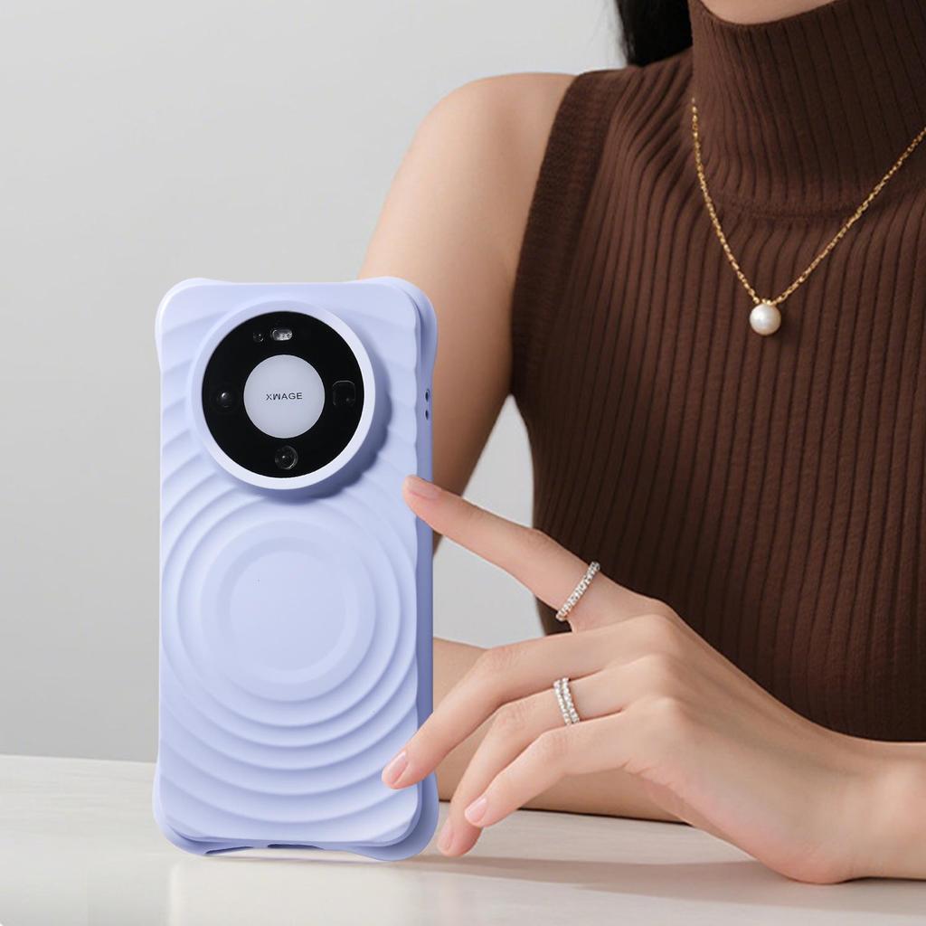 Huawei Mate80 Pro Liquid Silicone Magnetic Wave Drop-Proof Case