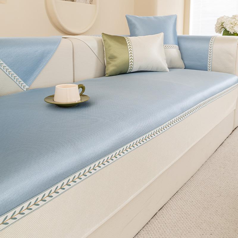Sofa Cushion Cover Seat Cushion Summer Modern Simple Anti-slip Cool Feeling Refreshing Sofa Cover Sofa Mat