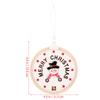 Christmas Countdown Calendar Wooden Hanging Xmas Advent Calendar Pendant Wall Decor Christmas Tree Decoration Holiday Party