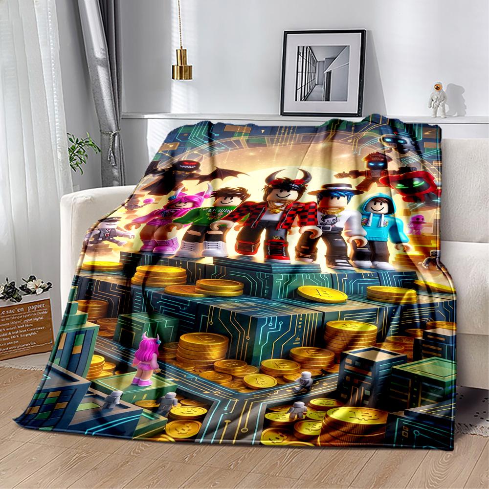 Roblox 37 Blanket Comfortable Great for Office Bedding Bed for All Occasions Playful Design Gifts For Family Or Friends