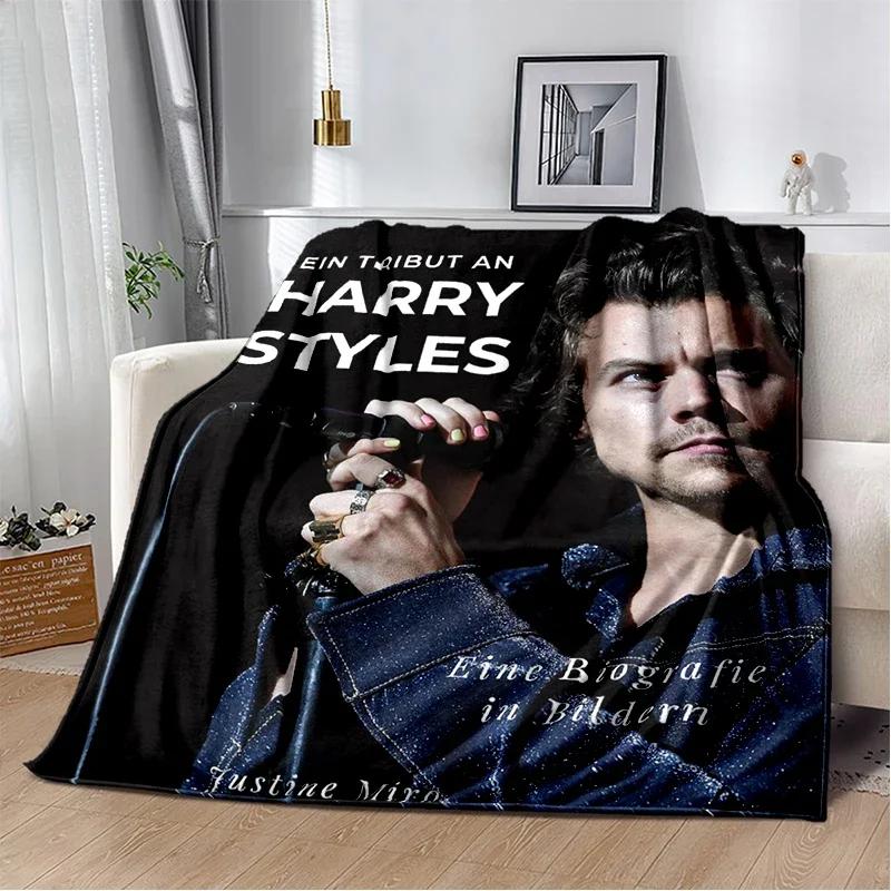 Harry Styles Inspired Soft Flannel Throw Blanket for Bed Sofa Leisure Nap Perfect Gift for Fans Home Decor