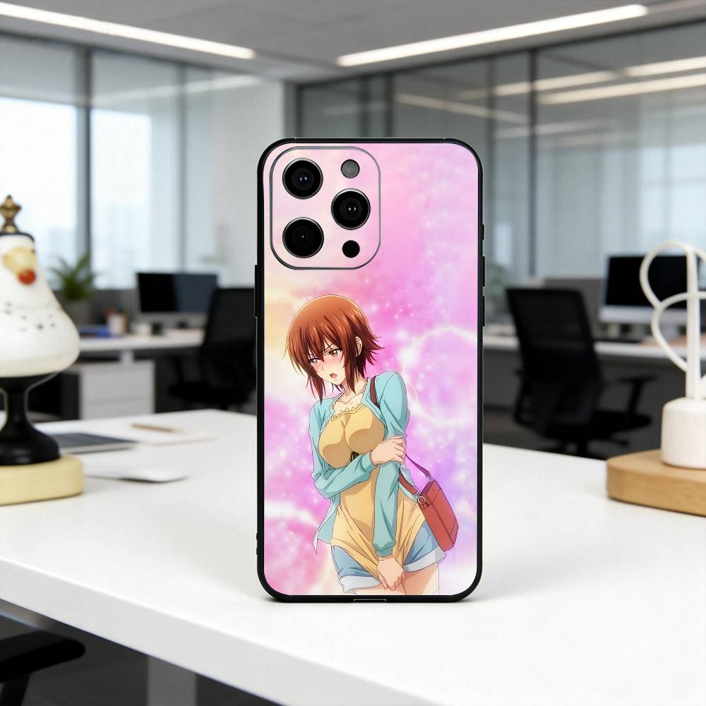 GrandBlue K-Kotegawa C-Chisa-KC Phone Case For iPhone 17, 16,15,14,13,12,11 Plus,Pro Max, Others Soft Black Cover