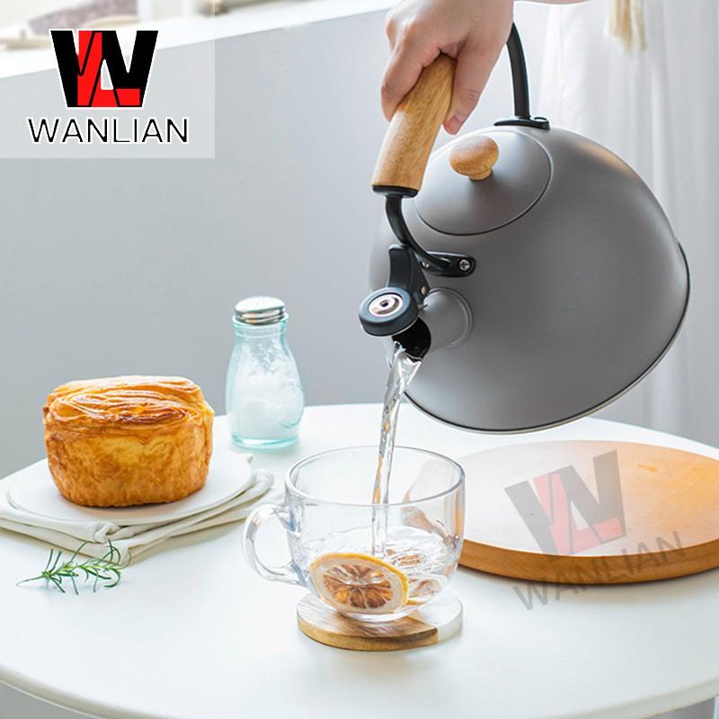 3L Stainless Steel Whistling Kettle Stove Top Use Compatible With Gas Electric Induction Cooktops
