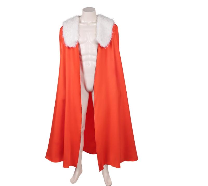 Costume de Cosplay Fancy Invincible Thragg Combinaison Cape Tenue de Spectacle Déguisement Adulte Jeu de Rôle Halloween Carnaval S&Other red