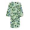 Women's  Fashion V-neck Solid Color Large Size Loose Long Large Swing 3/4 Sleeved Dress