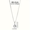 Round Cubic Zirconia Necklace Minimalist Style Charm Choker Pendant Party Gifts for Women's Fine Jewelry
