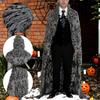 Halloween Cloak with Hood Carnival Costume Hooded Robe for Fancy Dress Role Play
