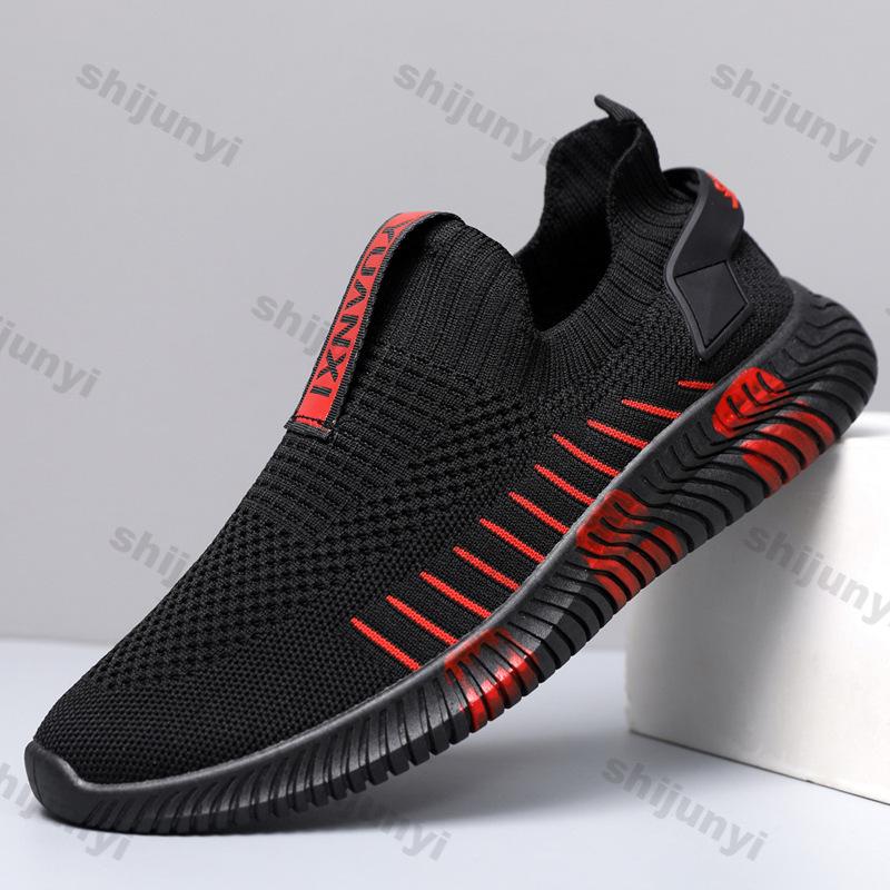 Fashion Men Shoes 2025 Spring Autumn New Fashion Comfortable Lightweight Sewing Fly Weave Casual Shoes Breathable Mesh Non Slip Sneakers