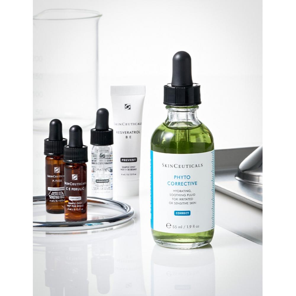 Skinsouicals Phyto CorrEctivE MoisturE Soothing SErum 55ml SEt  +c E fErulic 4ml  rEsvEratrol B E 4ml  P Tiox 4ml  Hydrating B5 4ml