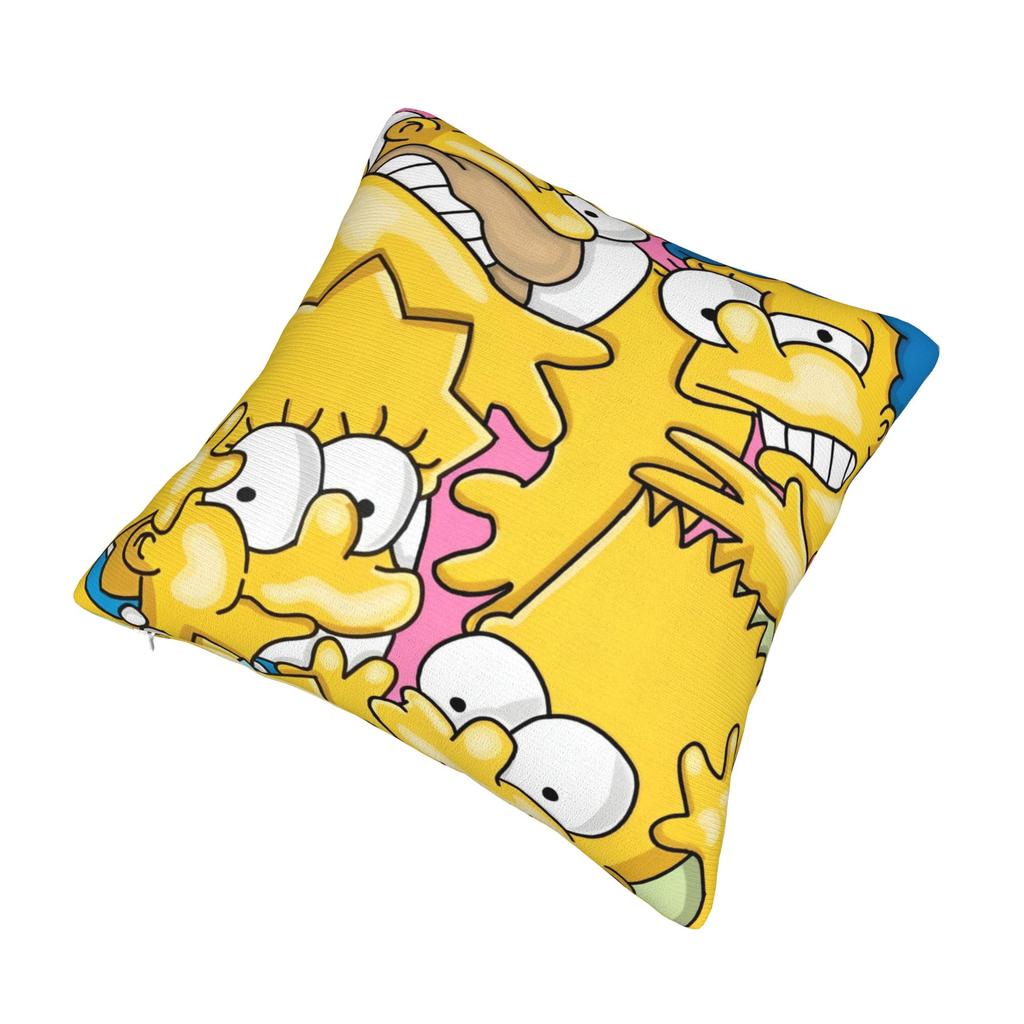 Decorative Pillowcases S-Simpsons Family Anime Accessories Car  Throw Pillow Case Cover Square Style Multi-Size