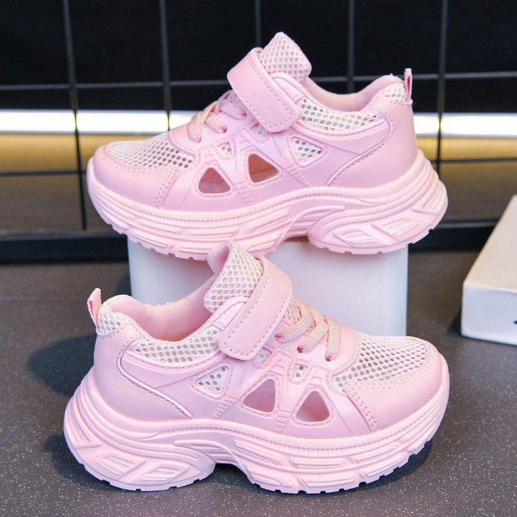 Summer Sport Shoes For Children Hollow Out Breathable Teenager Kid's Sneakers Anti-slippery Outdoor Running Footwear Boys Girls