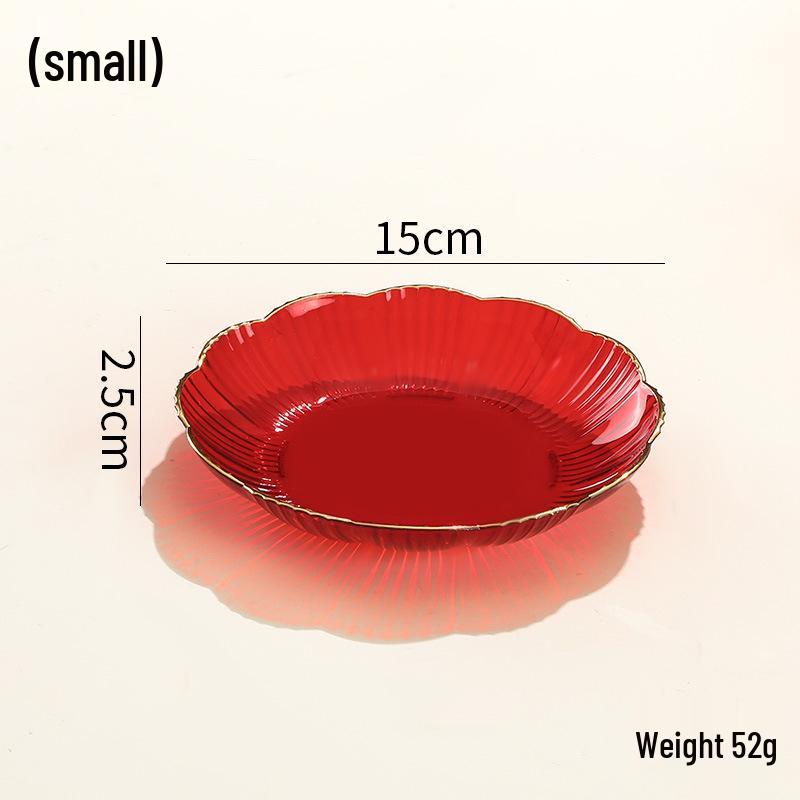 

Розкішна ПЕТ тарілка з квітковим та фруктовим дизайном для кавового столика