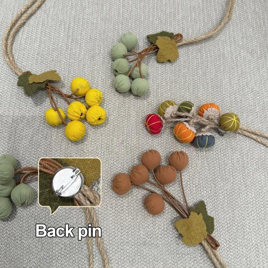 Yousheng 2Pcs Curtain Tie Pumpkin Decor No-Drill Installation Decorative Curtain Holders Living Room Bedroom Balcony Curtain Tiebacks