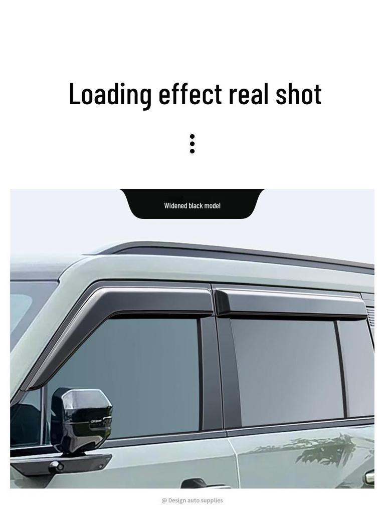 Dongfeng Mengshi M817 Window Rain and Sun Visors - Weather Shields and Exterior Decor Accessories